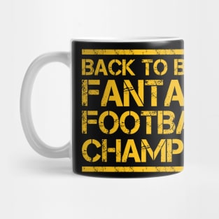 Back To Back Fantasy Football Champion Mug